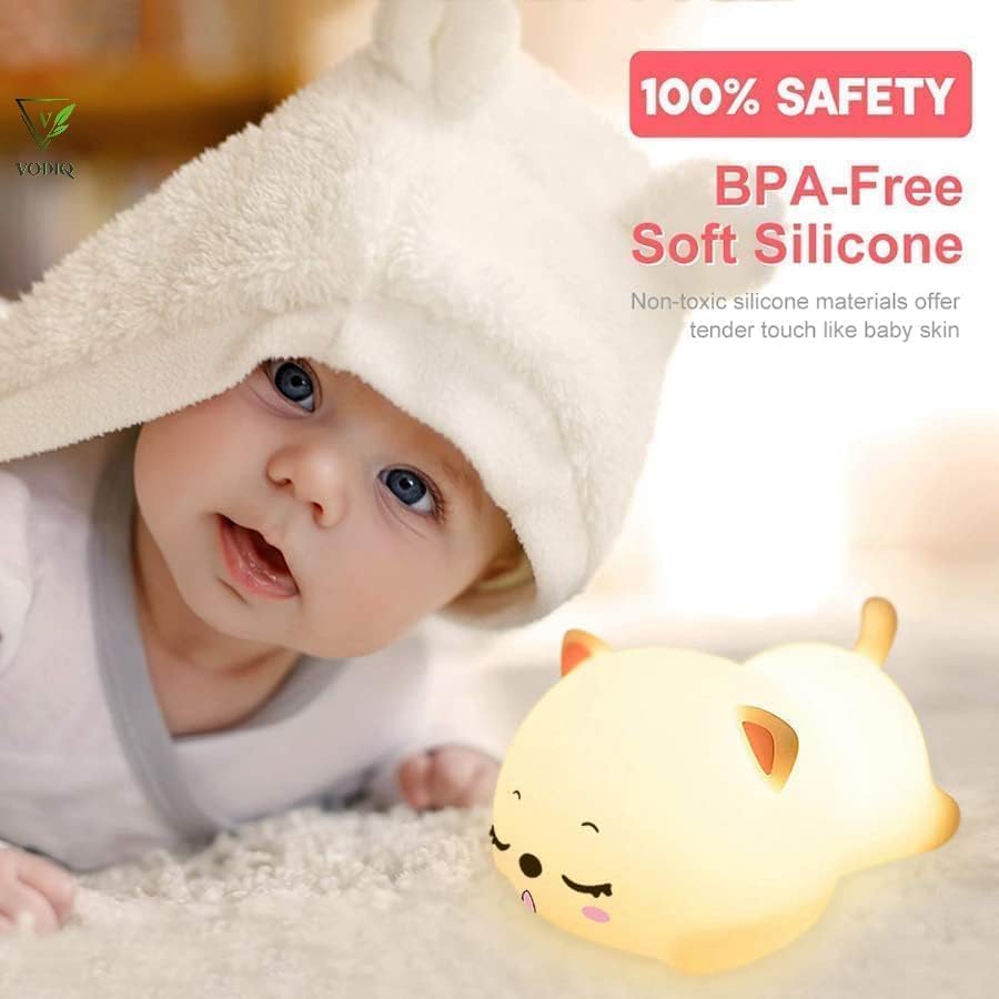 Silicon Snoring Cat Night Lamp