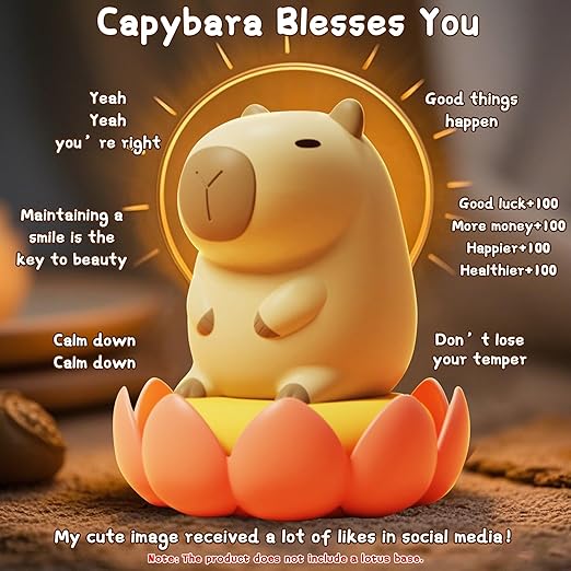 Cute Capybara Night Light