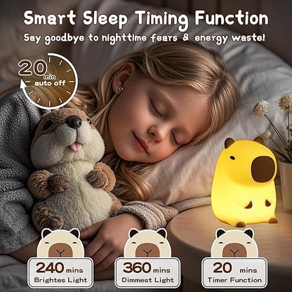 Cute Capybara Night Light